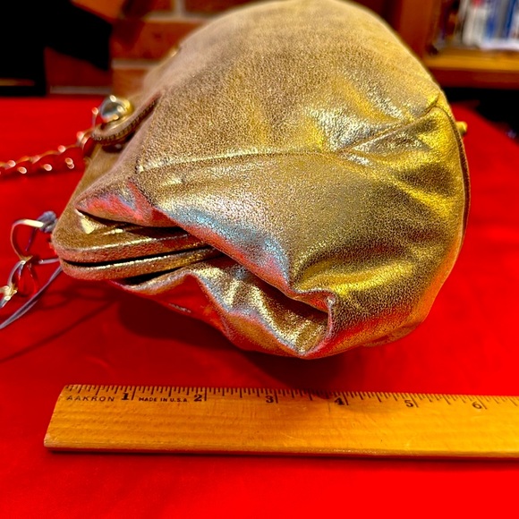 WOW POSHMARK - Authentic NWT Gold Leather HOBO Friday Date Night Supermodel Bag - Picture 8 of 16